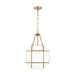 Visual Comfort Studio Canada - Three Light Lantern - Morrison - Satin Brass- Union Lighting Luminaires Decor
