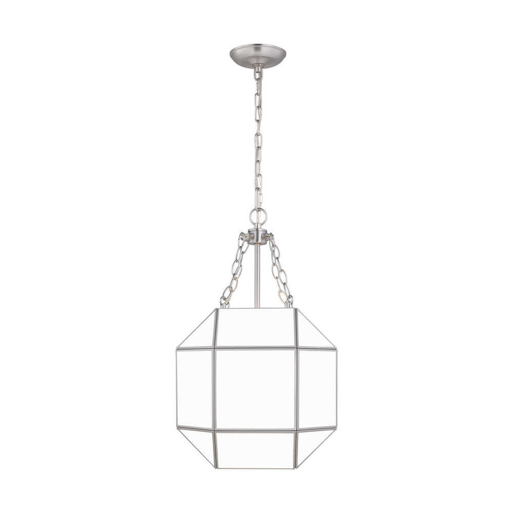 Visual Comfort Studio Canada - Three Light Lantern - Morrison - Brushed Nickel- Union Lighting Luminaires Decor