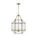 Visual Comfort Studio Canada - Three Light Lantern - Morrison - Satin Brass- Union Lighting Luminaires Decor