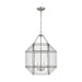 Visual Comfort Studio Canada - Three Light Lantern - Morrison - Brushed Nickel- Union Lighting Luminaires Decor