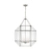 Visual Comfort Studio Canada - Four Light Lantern - Morrison - Brushed Nickel- Union Lighting Luminaires Decor