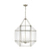 Visual Comfort Studio Canada - Four Light Lantern - Morrison - Antique Brushed Nickel- Union Lighting Luminaires Decor