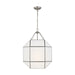 Visual Comfort Studio Canada - Three Light Lantern - Morrison - Brushed Nickel- Union Lighting Luminaires Decor