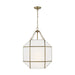 Visual Comfort Studio Canada - Three Light Lantern - Morrison - Satin Brass- Union Lighting Luminaires Decor