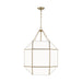 Visual Comfort Studio Canada - Four Light Lantern - Morrison - Satin Brass- Union Lighting Luminaires Decor