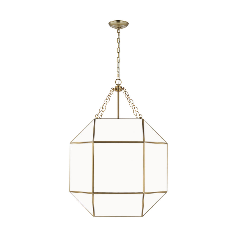 Visual Comfort Studio Canada - Four Light Lantern - Morrison - Satin Brass- Union Lighting Luminaires Decor