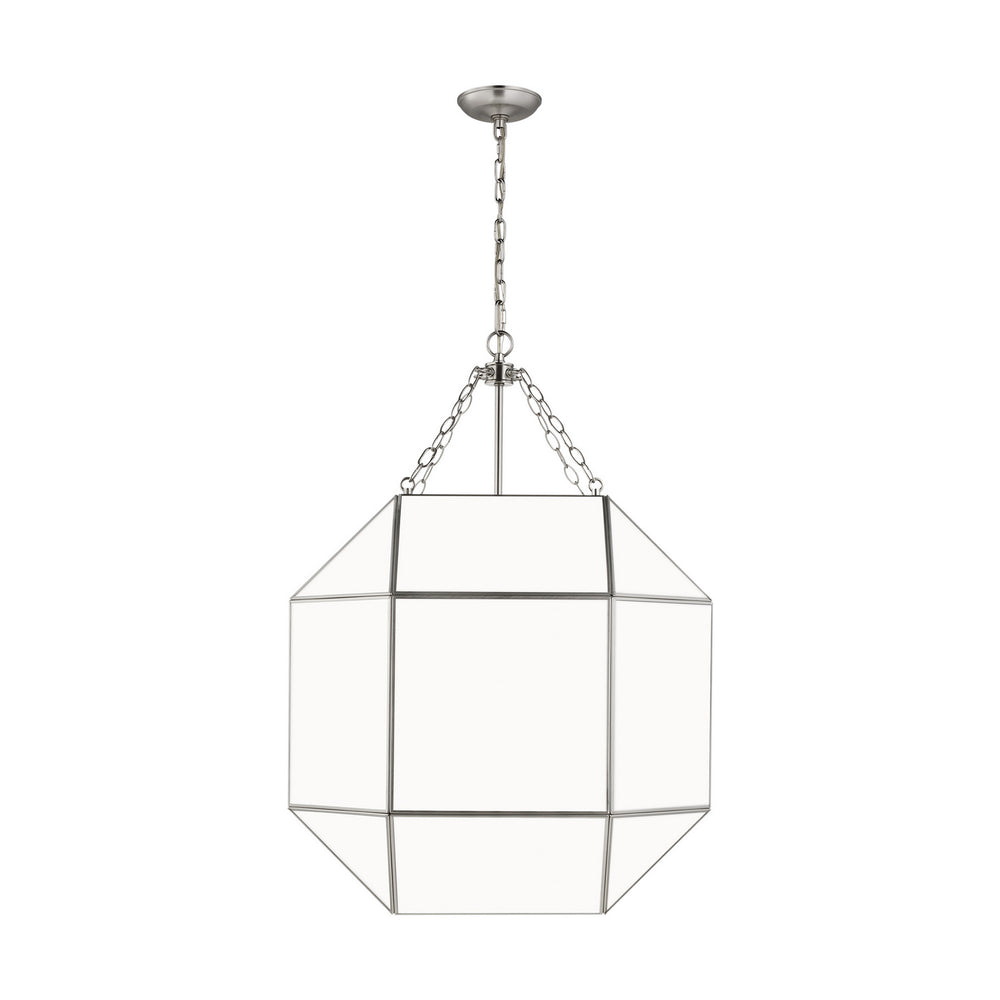 Visual Comfort Studio Canada - Four Light Lantern - Morrison - Brushed Nickel- Union Lighting Luminaires Decor