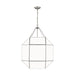 Visual Comfort Studio Canada - Four Light Lantern - Morrison - Brushed Nickel- Union Lighting Luminaires Decor