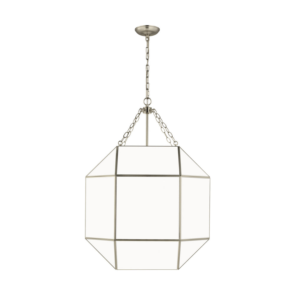 Visual Comfort Studio Canada - Four Light Lantern - Morrison - Antique Brushed Nickel- Union Lighting Luminaires Decor