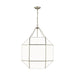 Visual Comfort Studio Canada - Four Light Lantern - Morrison - Antique Brushed Nickel- Union Lighting Luminaires Decor