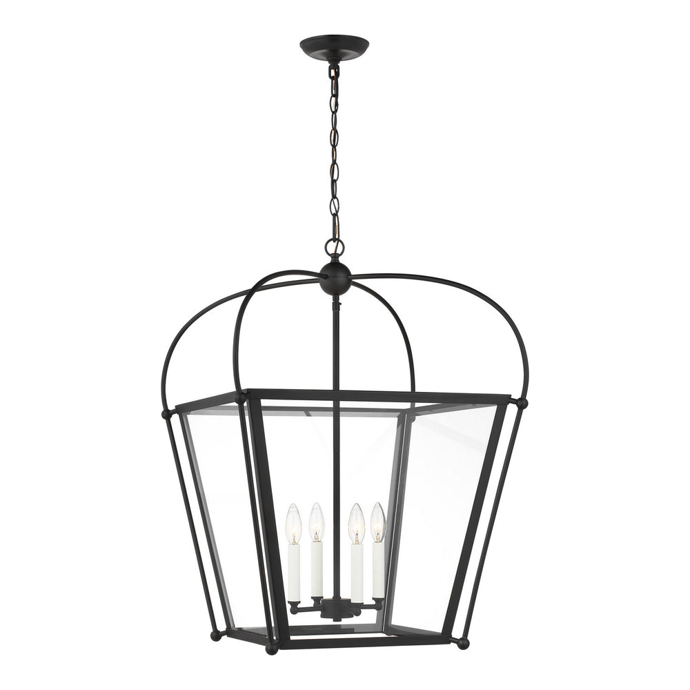 Visual Comfort Studio Canada - Four Light Foyer - Charleston - Midnight Black- Union Lighting Luminaires Decor