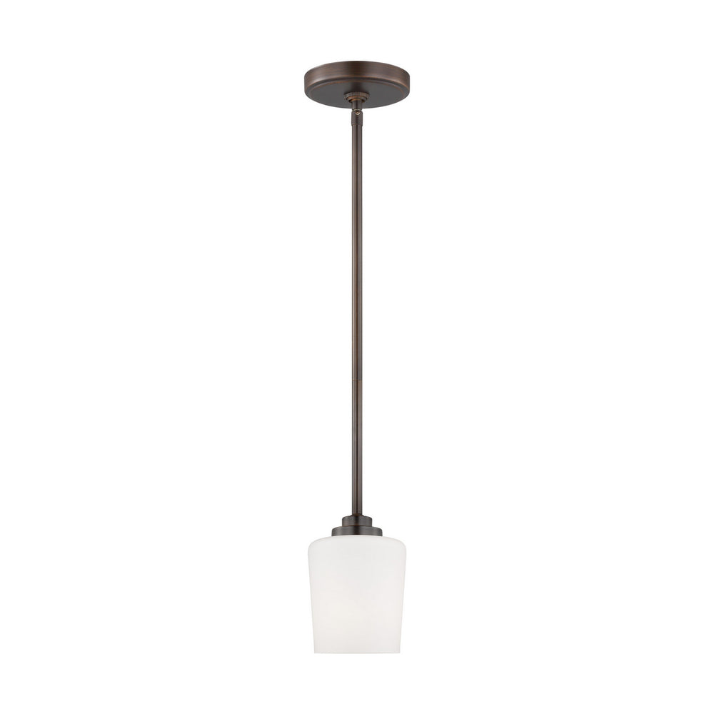 Generation Lighting Canada - One Light Mini-Pendant - Windom - Bronze- Union Lighting Luminaires Decor