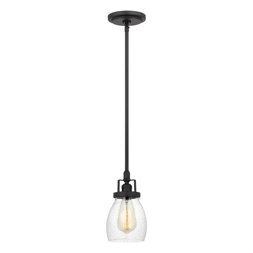 Generation Lighting Canada - One Light Mini-Pendant - Belton - Midnight Black- Union Lighting Luminaires Decor