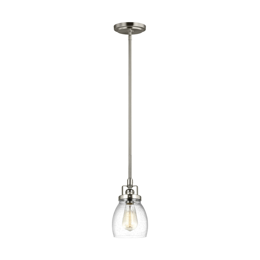 Generation Lighting Canada - One Light Mini-Pendant - Belton - Brushed Nickel- Union Lighting Luminaires Decor