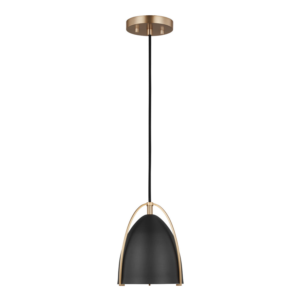 Visual Comfort Studio Canada - One Light Mini-Pendant - Norman - Satin Brass- Union Lighting Luminaires Decor