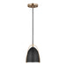 Visual Comfort Studio Canada - One Light Mini-Pendant - Norman - Satin Brass- Union Lighting Luminaires Decor