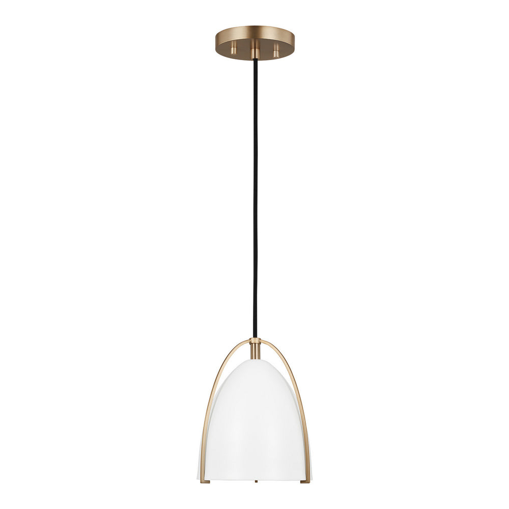 Visual Comfort Studio Canada - One Light Mini-Pendant - Norman - Satin Brass- Union Lighting Luminaires Decor