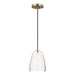 Visual Comfort Studio Canada - One Light Mini-Pendant - Norman - Satin Brass- Union Lighting Luminaires Decor