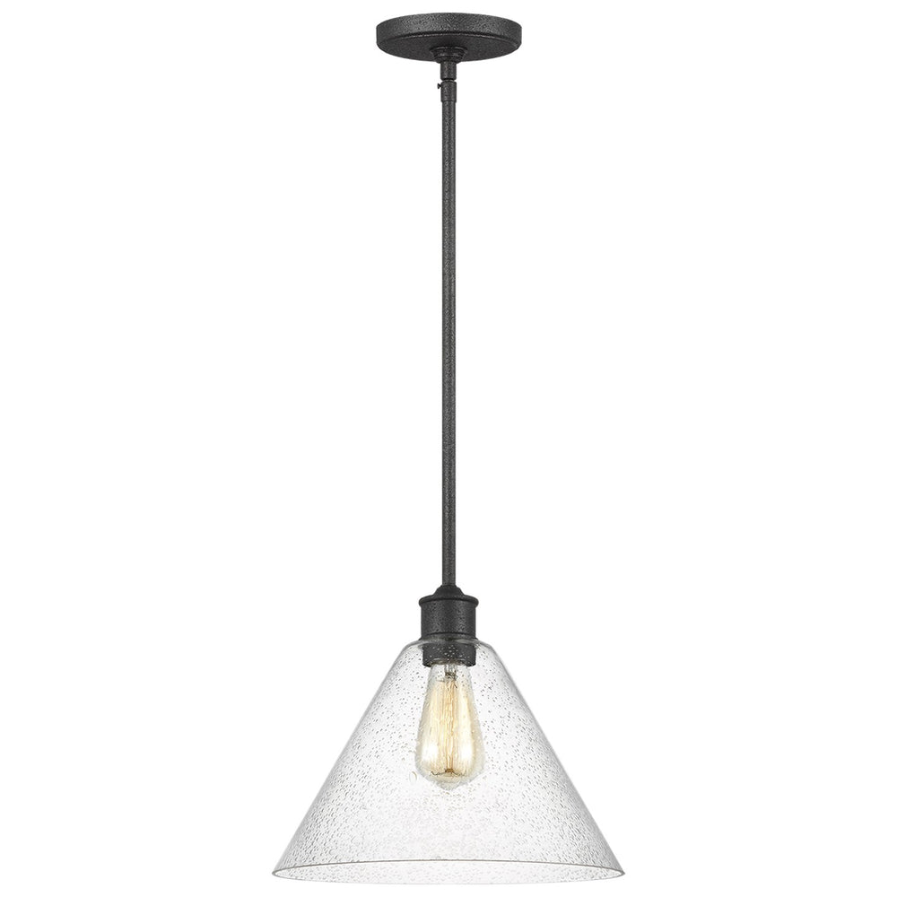Generation Lighting Canada - One Light Pendant - Belton - Midnight Black- Union Lighting Luminaires Decor