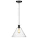 Generation Lighting Canada - One Light Pendant - Belton - Midnight Black- Union Lighting Luminaires Decor
