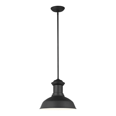Generation Lighting Canada - One Light Outdoor Pendant - Fredricksburg - Black- Union Lighting Luminaires Decor