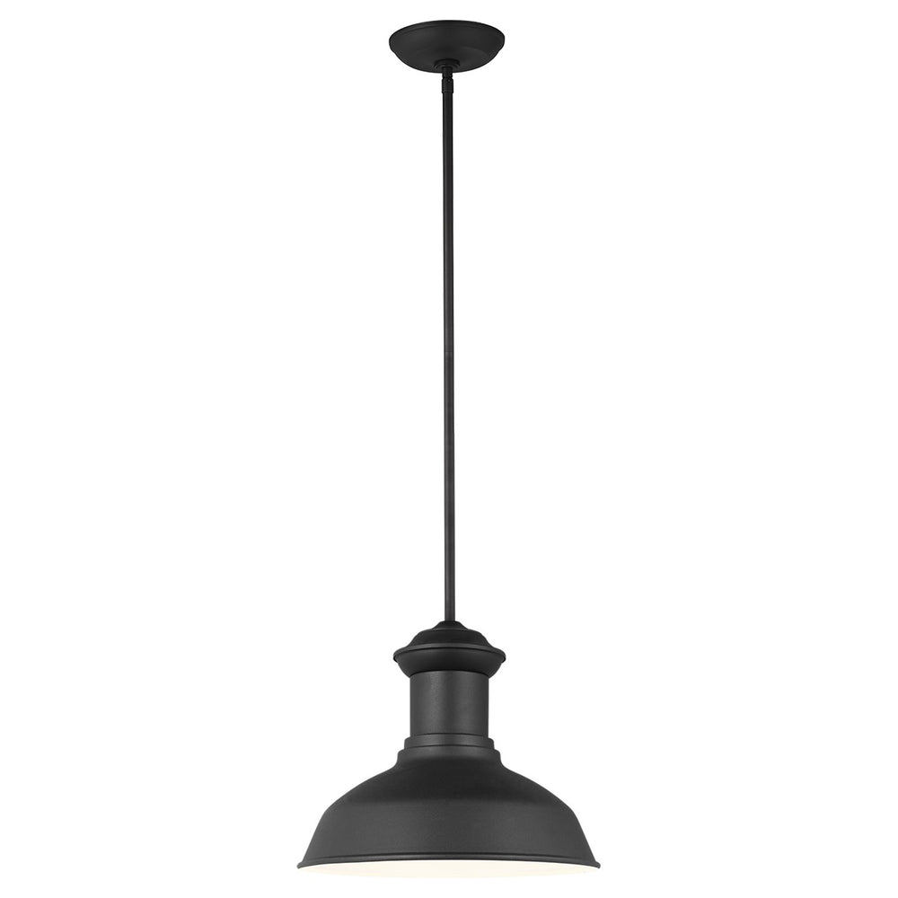 Generation Lighting Canada - One Light Outdoor Pendant - Fredricksburg - Black- Union Lighting Luminaires Decor