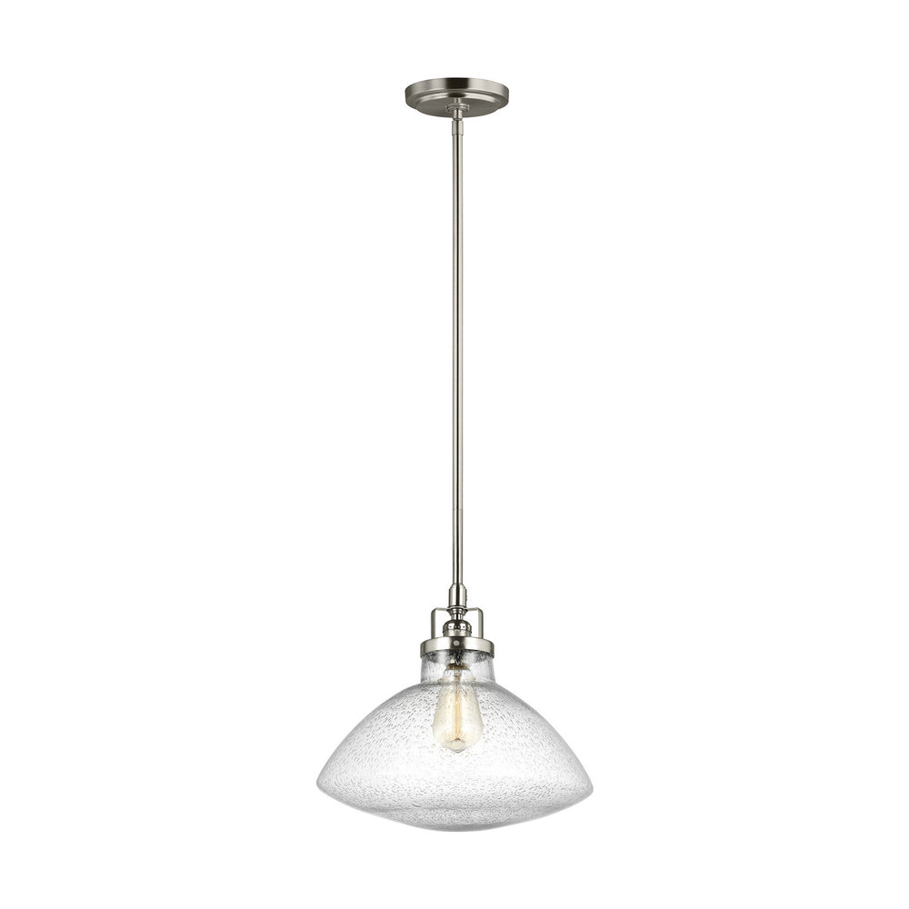 Generation Lighting Canada - One Light Pendant - Belton - Brushed Nickel- Union Lighting Luminaires Decor