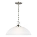 Generation Lighting Canada - One Light Pendant - Geary - Brushed Nickel- Union Lighting Luminaires Decor