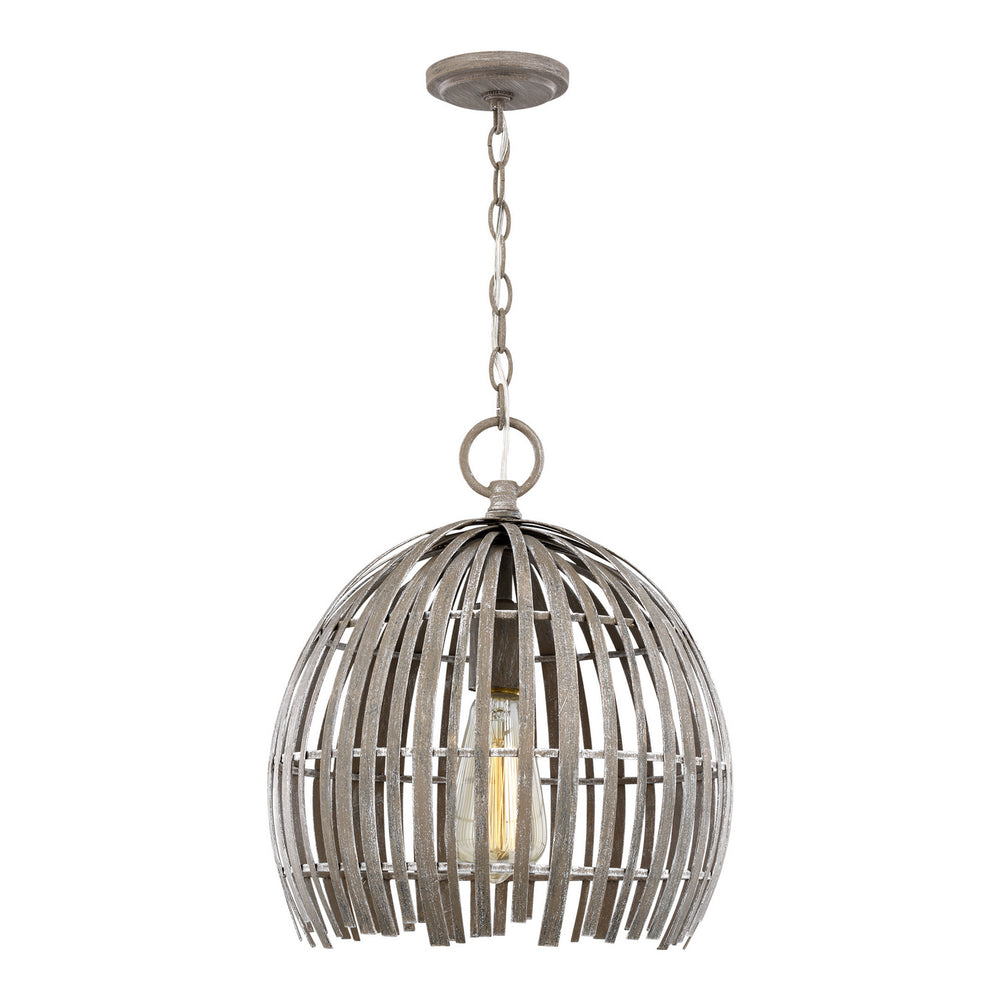 Visual Comfort Studio Canada - One Light Pendant - Hanalei - Washed Pine- Union Lighting Luminaires Decor