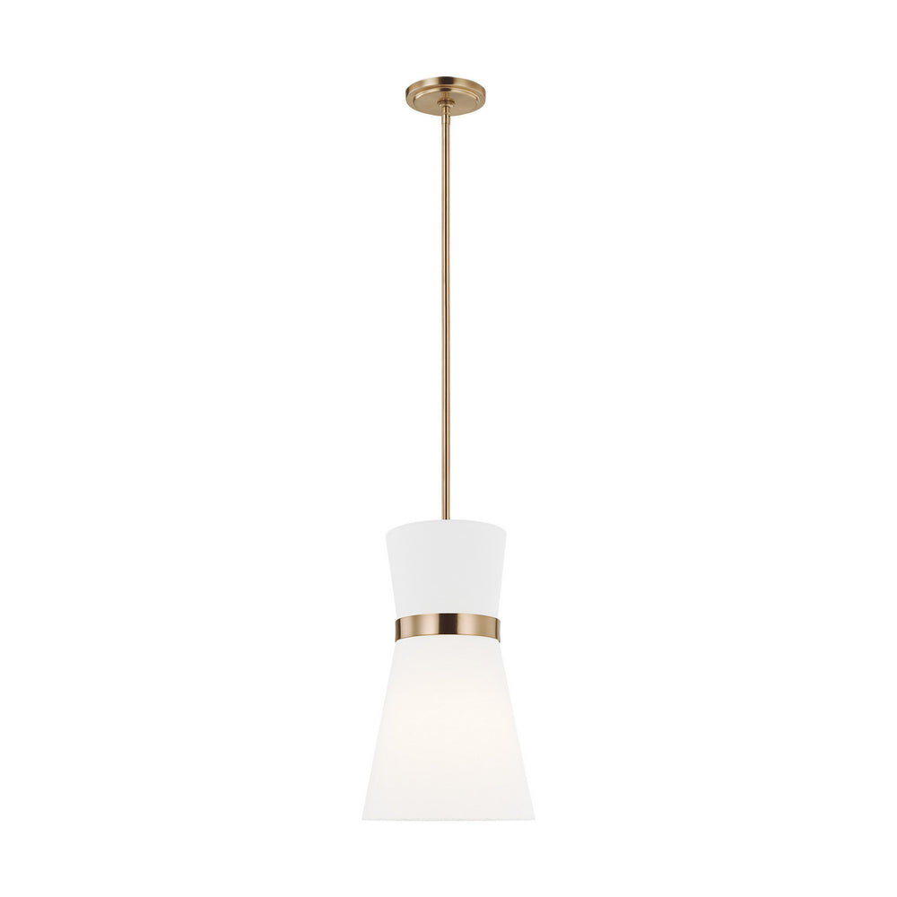 Visual Comfort Studio Canada - One Light Pendant - Clark - Satin Brass- Union Lighting Luminaires Decor