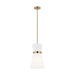 Visual Comfort Studio Canada - One Light Pendant - Clark - Satin Brass- Union Lighting Luminaires Decor