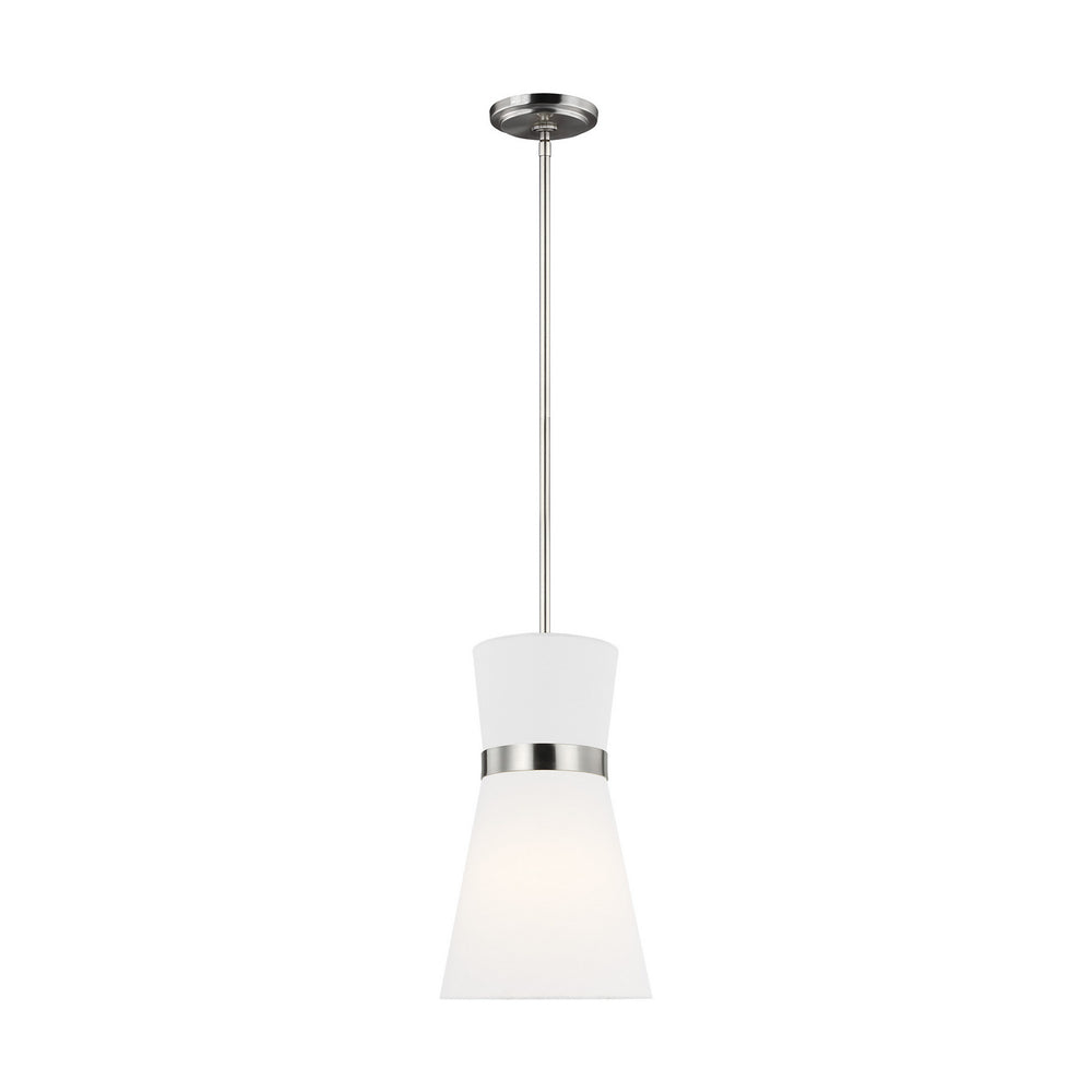 Visual Comfort Studio Canada - One Light Pendant - Clark - Brushed Nickel- Union Lighting Luminaires Decor