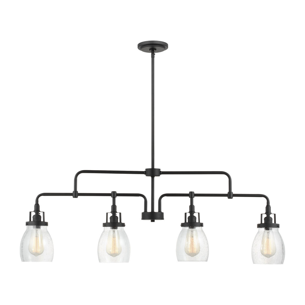 Generation Lighting Canada - Four Light Island Pendant - Belton - Midnight Black- Union Lighting Luminaires Decor