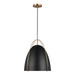 Visual Comfort Studio Canada - One Light Pendant - Norman - Satin Brass- Union Lighting Luminaires Decor
