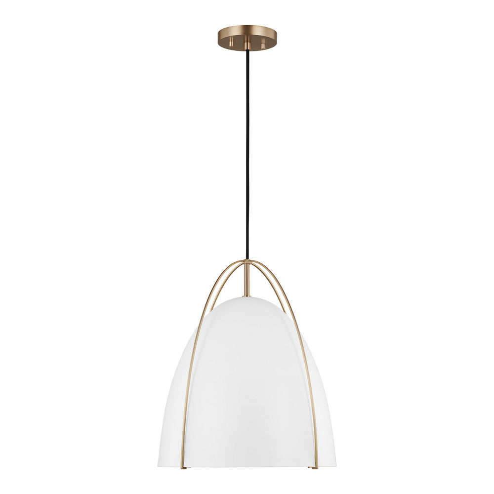 Visual Comfort Studio Canada - One Light Pendant - Norman - Satin Brass- Union Lighting Luminaires Decor