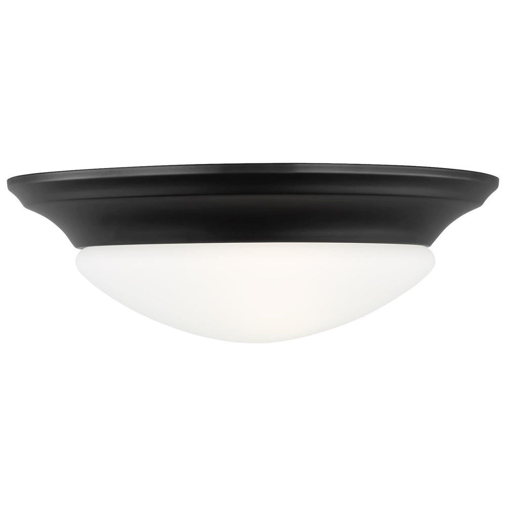 Generation Lighting Canada - One Light Flush Mount - Nash - Midnight Black- Union Lighting Luminaires Decor