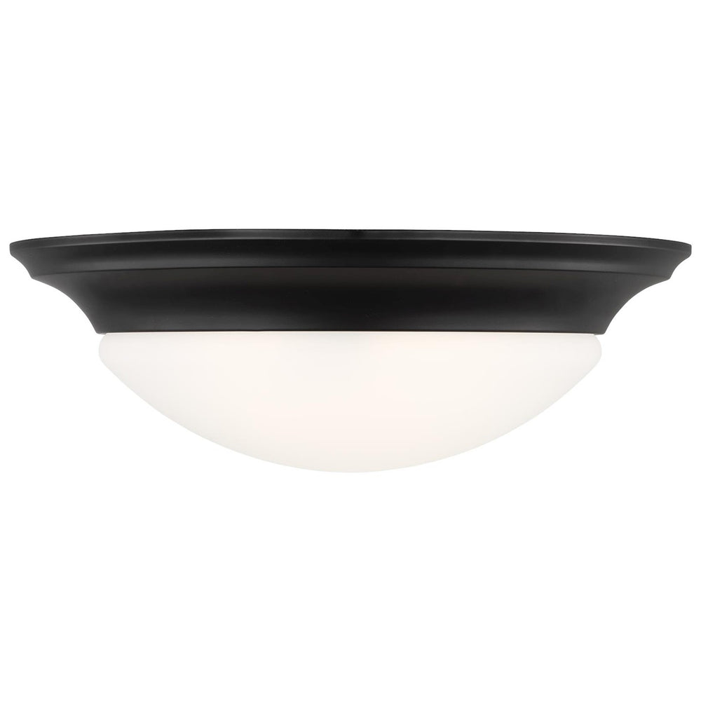 Generation Lighting Canada - Three Light Flush Mount - Nash - Midnight Black- Union Lighting Luminaires Decor
