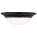Generation Lighting Canada - Three Light Flush Mount - Nash - Midnight Black- Union Lighting Luminaires Decor