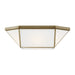 Visual Comfort Studio Canada - Four Light Flush Mount - Morrison - Satin Brass- Union Lighting Luminaires Decor