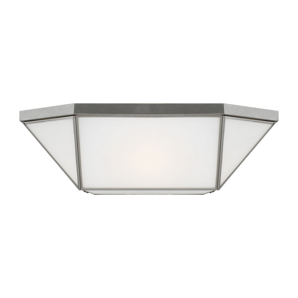 Visual Comfort Studio Canada - Four Light Flush Mount - Morrison - Brushed Nickel- Union Lighting Luminaires Decor