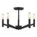 Visual Comfort Studio Canada - Five Light Semi-Flush Mount - Vector - Midnight Black- Union Lighting Luminaires Decor