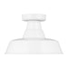 Visual Comfort Studio Canada - One Light Outdoor Flush Mount - Barn Light - White- Union Lighting Luminaires Decor