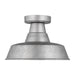 Visual Comfort Studio Canada - One Light Outdoor Flush Mount - Barn Light - Weathered Pewter- Union Lighting Luminaires Decor