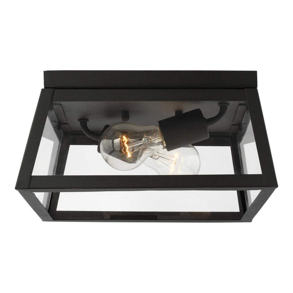 Visual Comfort Studio Canada - Two Light Outdoor Flush Mount - Founders - Black- Union Lighting Luminaires Decor