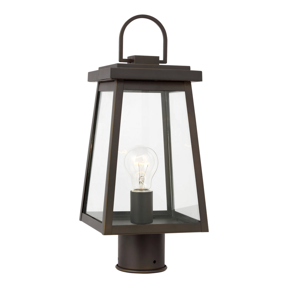 Visual Comfort Studio Canada - One Light Outdoor Post Lantern - Founders - Antique Bronze- Union Lighting Luminaires Decor