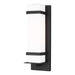 Generation Lighting Canada - One Light Outdoor Wall Lantern - Alban - Black- Union Lighting Luminaires Decor