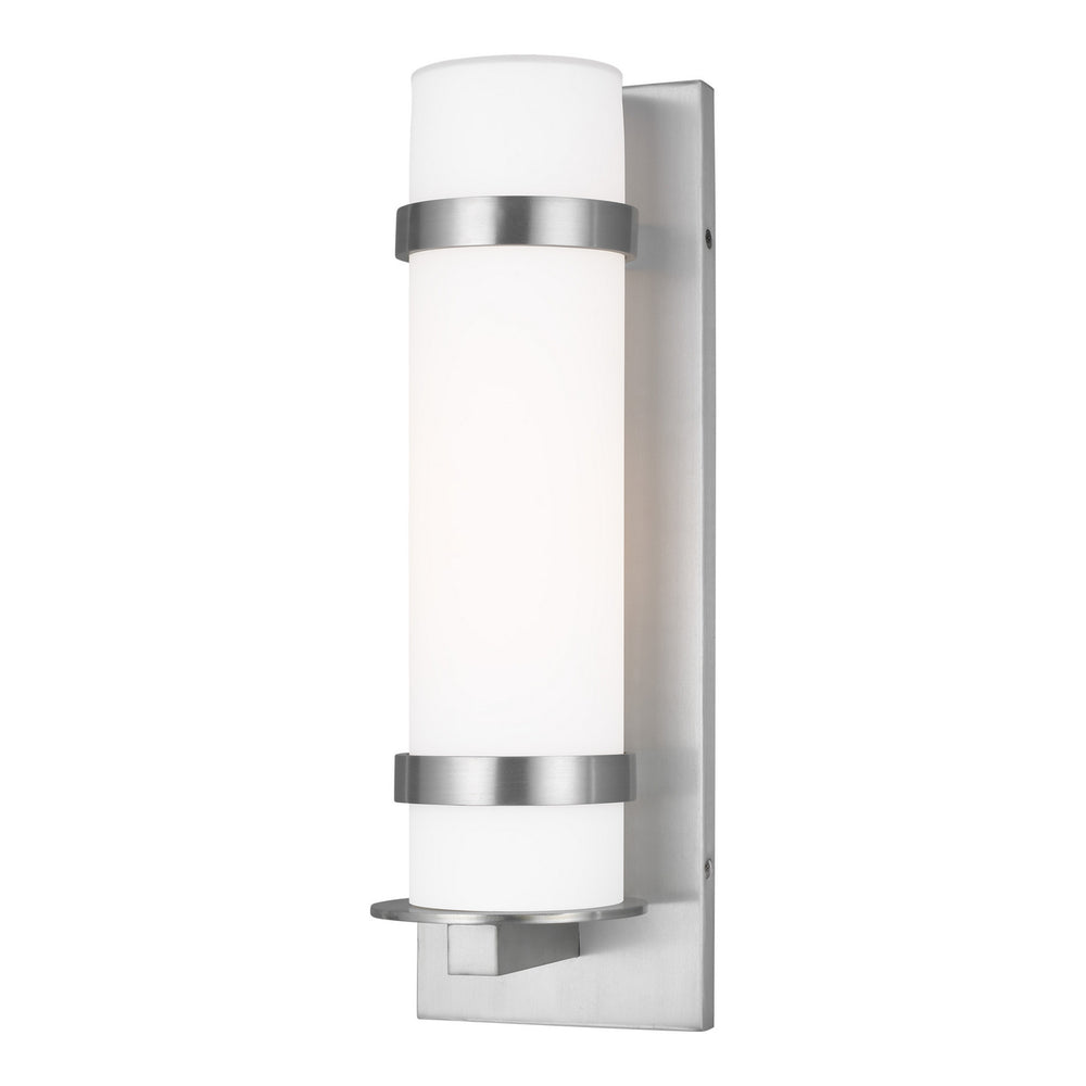 Generation Lighting Canada - One Light Outdoor Wall Lantern - Alban - Satin Aluminum- Union Lighting Luminaires Decor