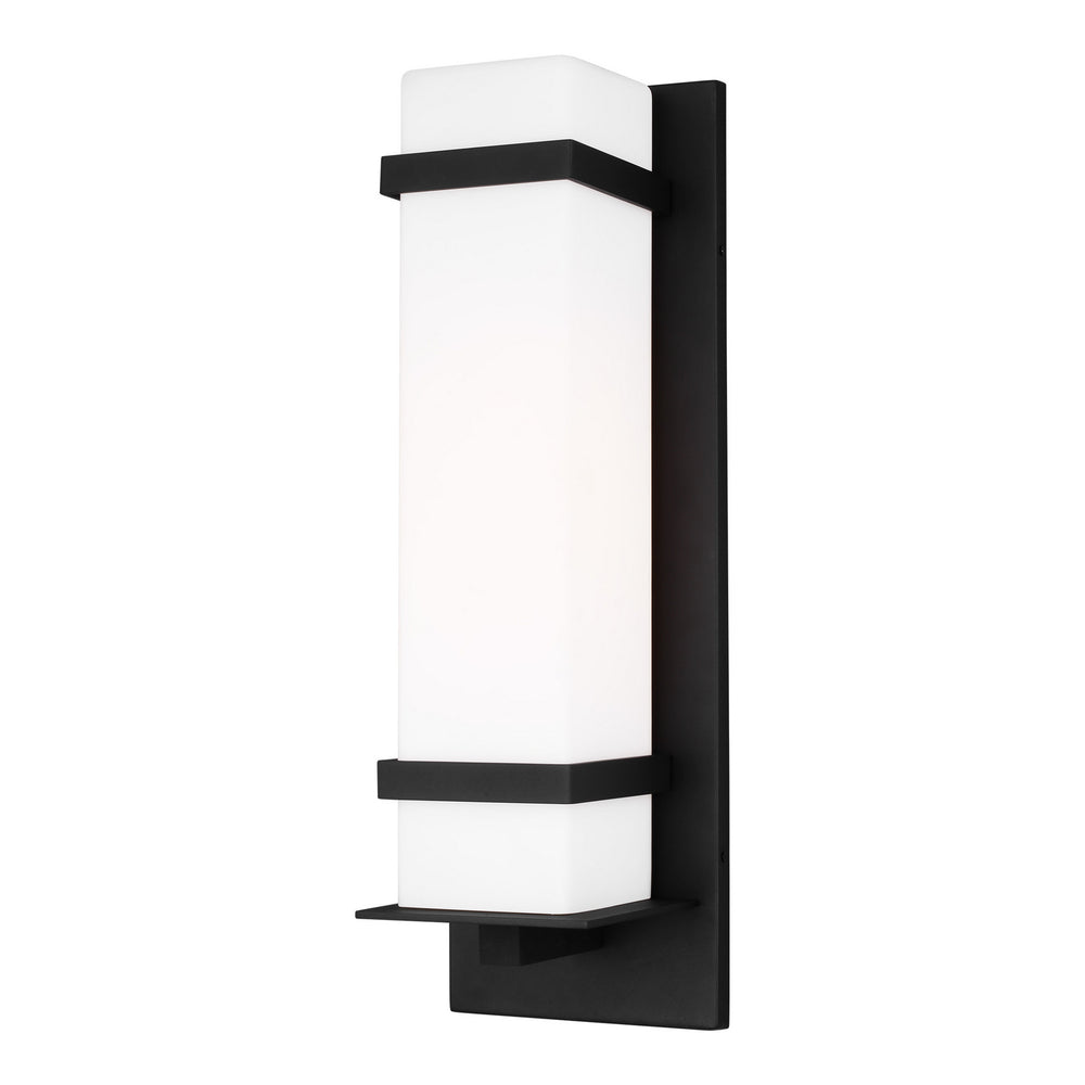 Generation Lighting Canada - One Light Outdoor Wall Lantern - Alban - Black- Union Lighting Luminaires Decor