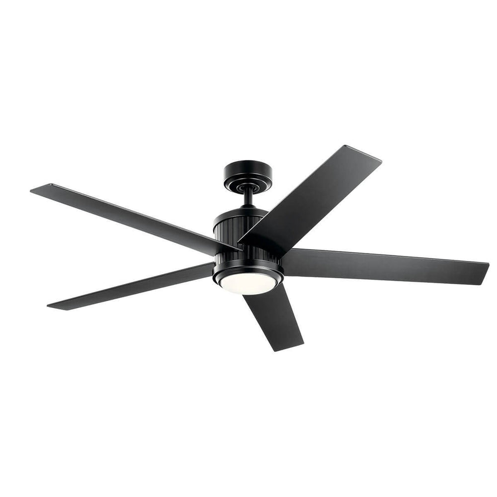 Kichler Canada - 56"Ceiling Fan - Brahm - Satin Black- Union Lighting Luminaires Decor