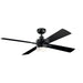 Kichler Canada - 52"Ceiling Fan - Lija - Satin Black- Union Lighting Luminaires Decor